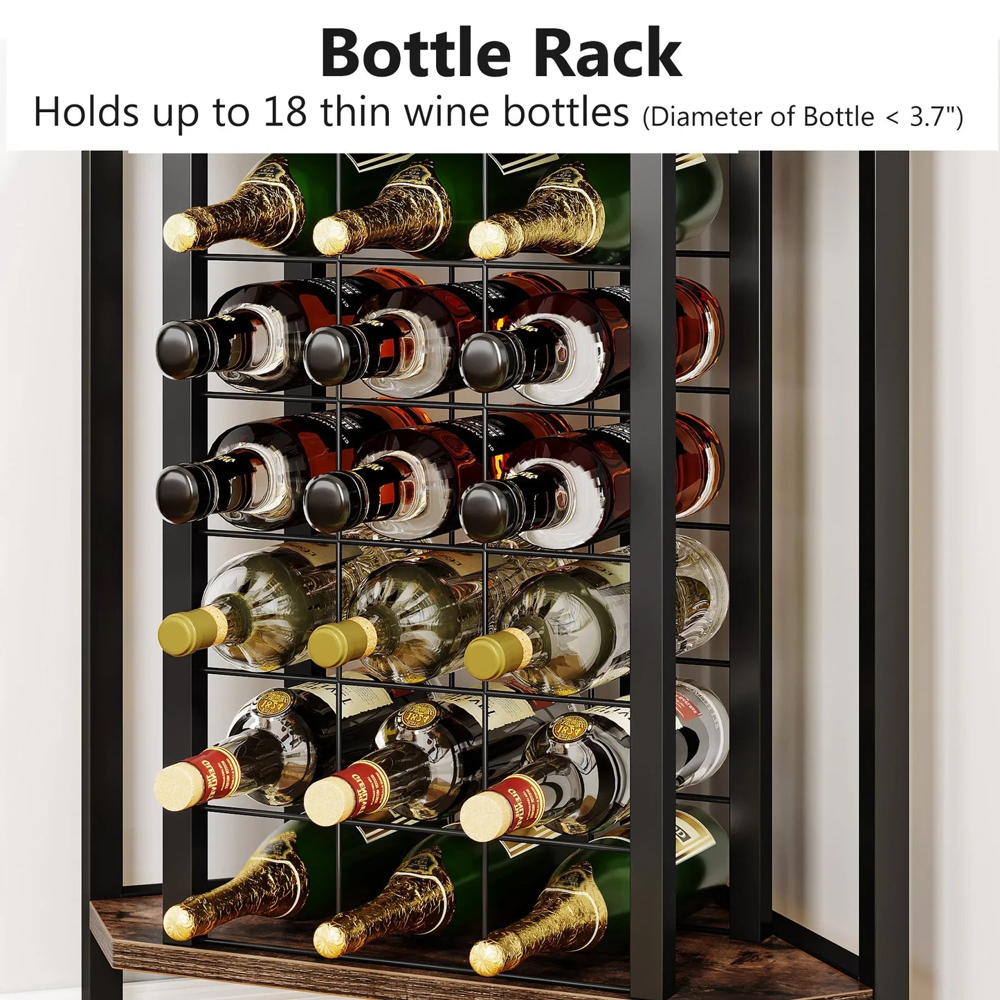 SipSpot Corner Glass & Bottle Display | US