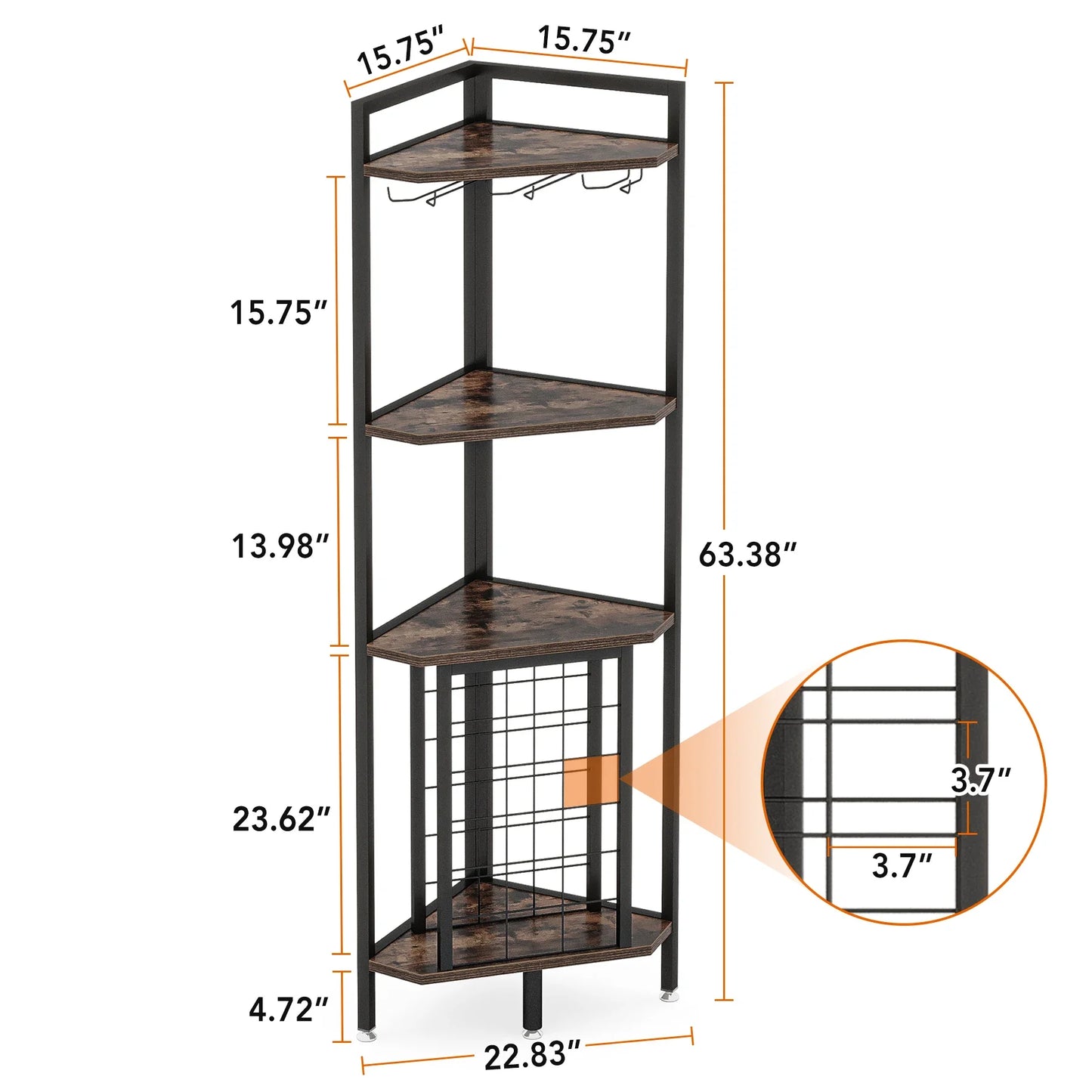 SipSpot Corner Glass & Bottle Display | US