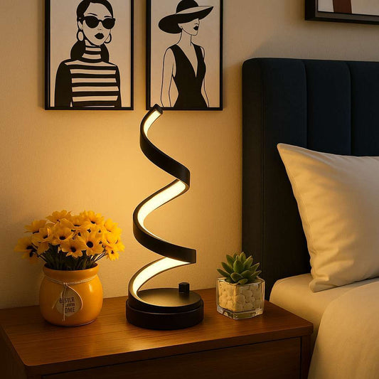 Dimmable Spiral LED Table Lamp