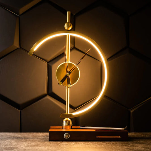 Moku Clock Lamp (Wireless Charging)