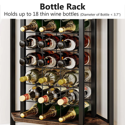SipSpot Corner Glass & Bottle Display | US