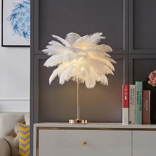 Palmira Feather Table Lamp
