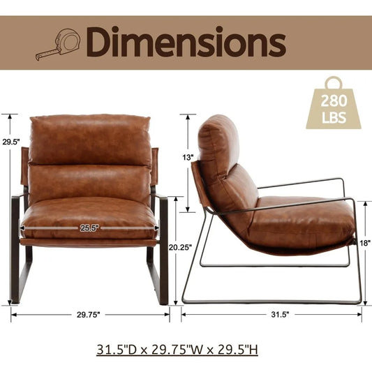 Avondale Modern PU Leather Accent Chair US