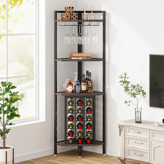 SipSpot Corner Glass & Bottle Display | US