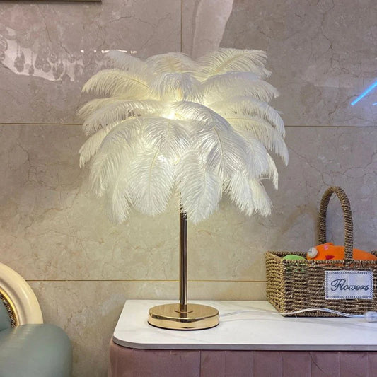 Palmira Feather Table Lamp